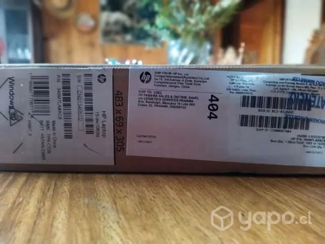 Notebook hp 15-dw1083la