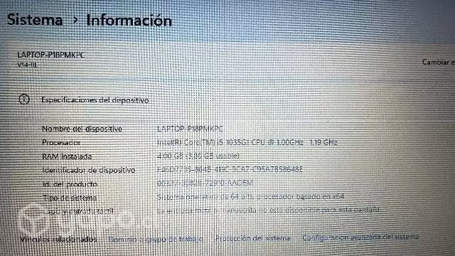 Notebook Lenovo V14-IIL Core i5 - Imagen 4