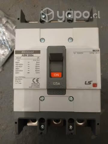 Disyuntor trifásico 125 amp