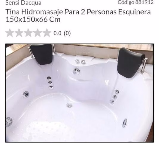 Tina hidromasaje para 2 personas sensi dacqua nuev