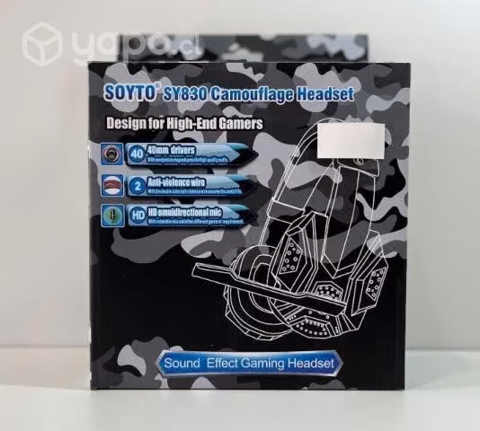 Audífono Headset Gamer Camuflado Soyto