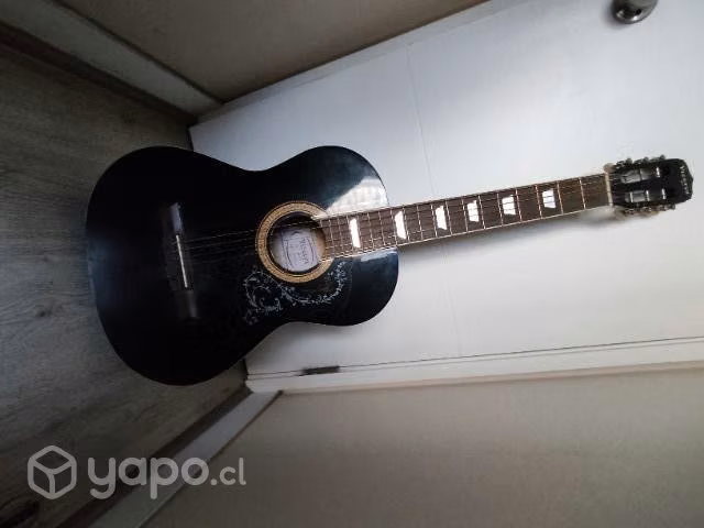 Guitarra acústica folk cuerdas de metal