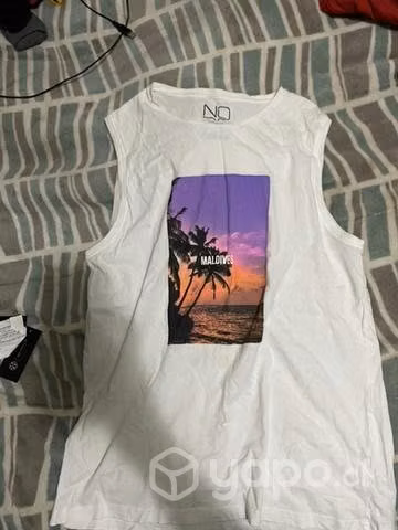 Polera sin Mangas Blanca L