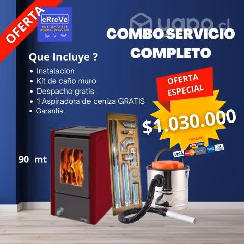 Estufa pellet +instalada