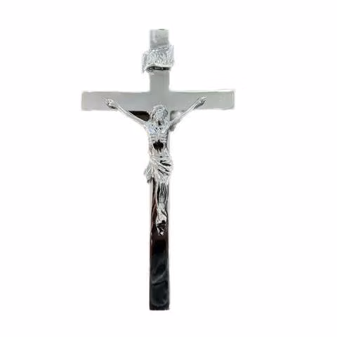 Crucifijo cromado 38 cm