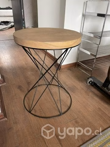 Mesa lateral madera fierro