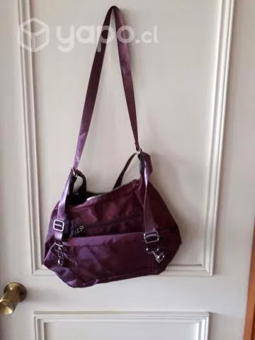 Bolso de colgar tipo cartera color burdeo - Imagen 2