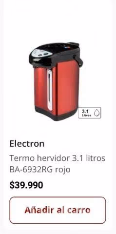Termo hervidor de 3 litros