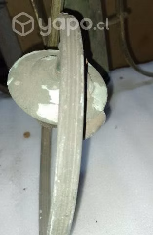 Porta lámpara tres luces antiguo - Imagen 3