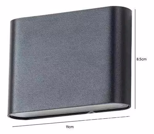 Lampara Luz Pared Rectangular 6w - Imagen 2