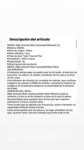 DEROL SILKY SMOOTH, Bálsmano Facial (Hidratante) - Imagen 3