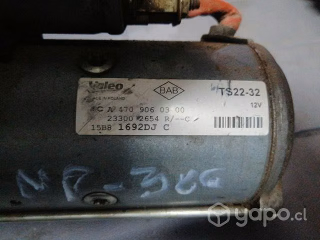 Motor de partida Nissan np300 2.3 año 2016