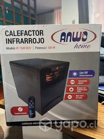 Calefactor Anwo Modelo IR 1500 Buv Nuevo - Imagen 2
