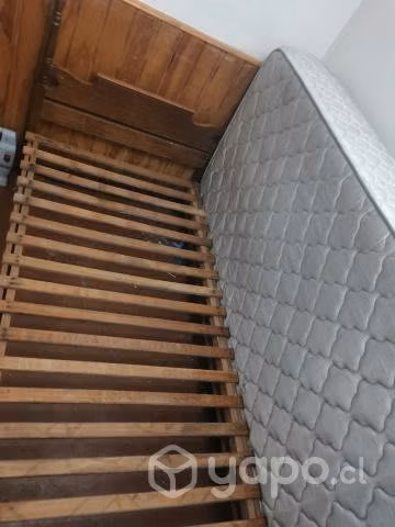 Cama de 1 plaza mas colchón