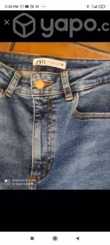 Jeans Zara un uso talla 42 cintura elasticado