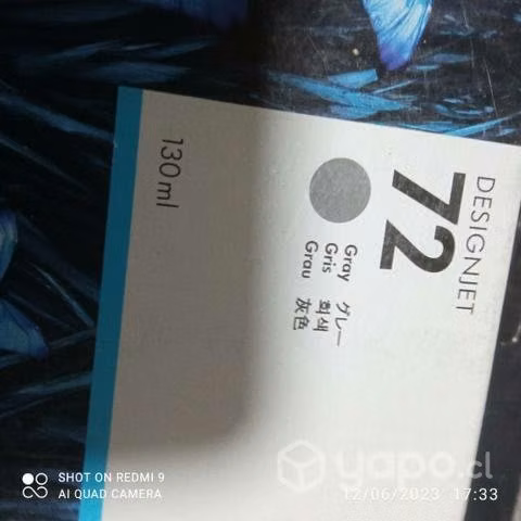 Tintas HP 72 colores originales de 130ml