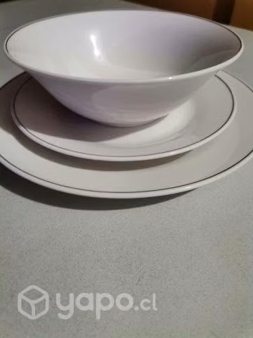 Vajilla porcelana 4/12