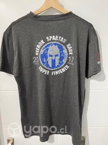 Polera finisher Spartan 2017 Reebok talla M - Imagen 2