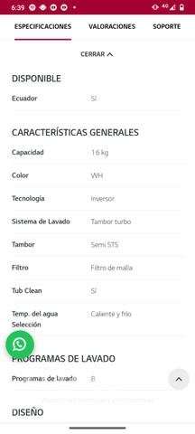 Lavadora lg - Imagen 2