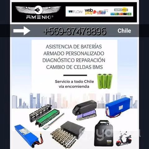 Movilidad eléctrica Reparación Baterías LITIO