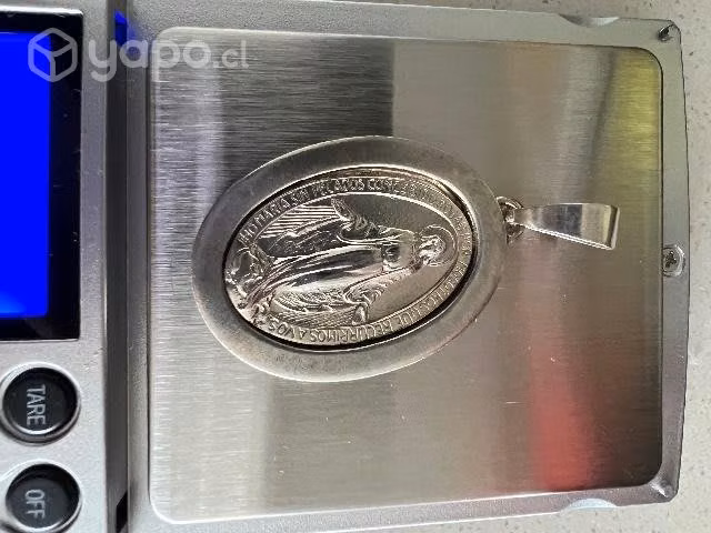 Medalla virgen de los rayos plata 950