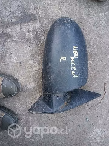 Hyundai accent espejo retrovisor envio regs derech