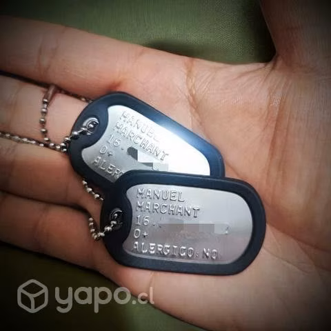 Placas de identificación dogtags