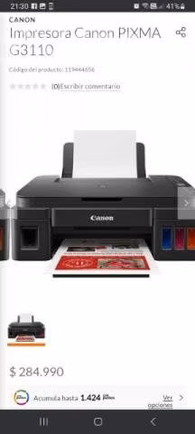 Impresora canon g3110