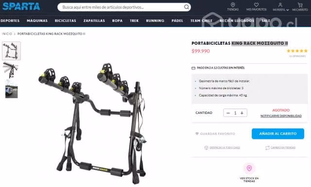 Porta Bicicleta KING RACK MOZZQUITO II - Imagen 5