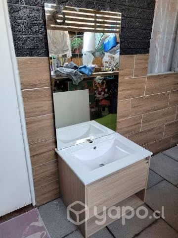 Vanitorio con cubierta y espejo - Imagen 3