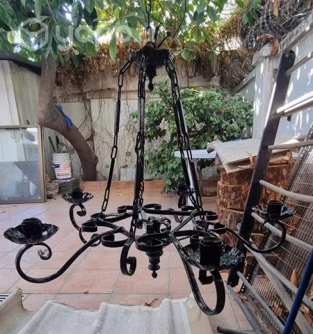 Lampara de fierro 5 luces