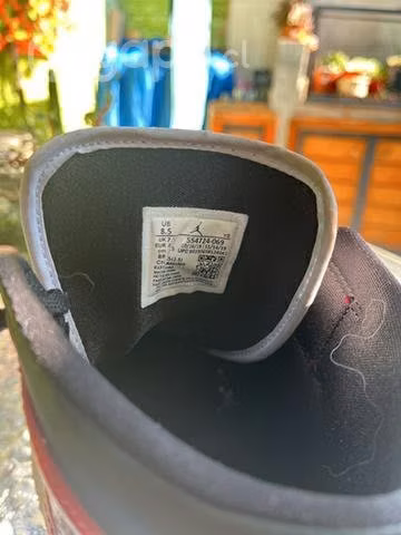 Jordan 1 8,5 US chicago black toe Orginal