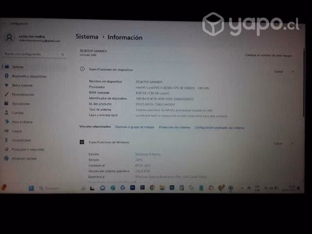 Notebook Dell 3490 i5 - Imagen 2