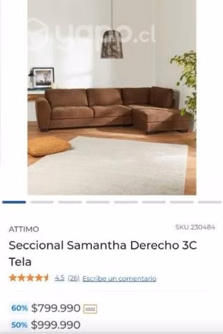 Sofa seccional samantha