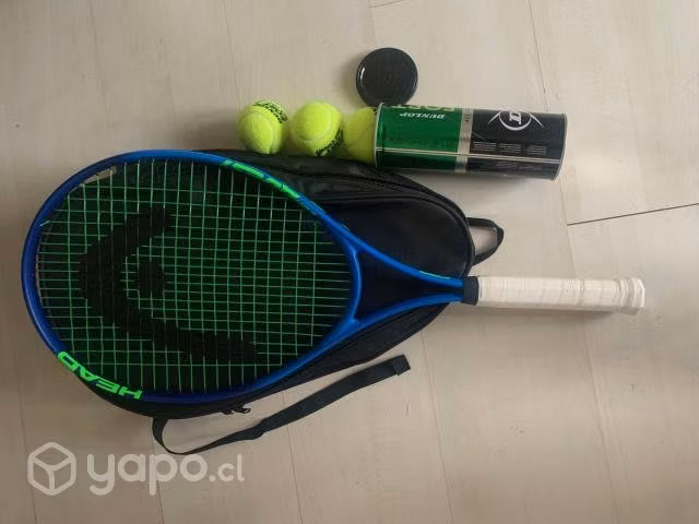 Raqueta head ti conquest + mochila + pelotas