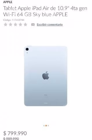 Tablet Apple iPad Air