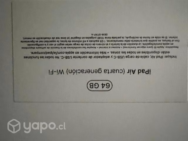 Tablet Apple iPad Air