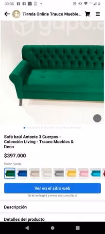 Sofa capiton baúl - Imagen 3