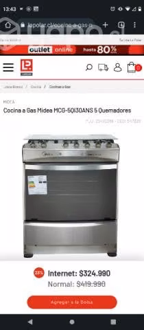 Cocina midea pro cook-500