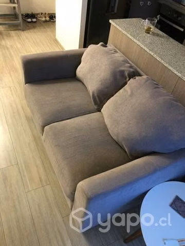 Sillón 2 cuerpos gris