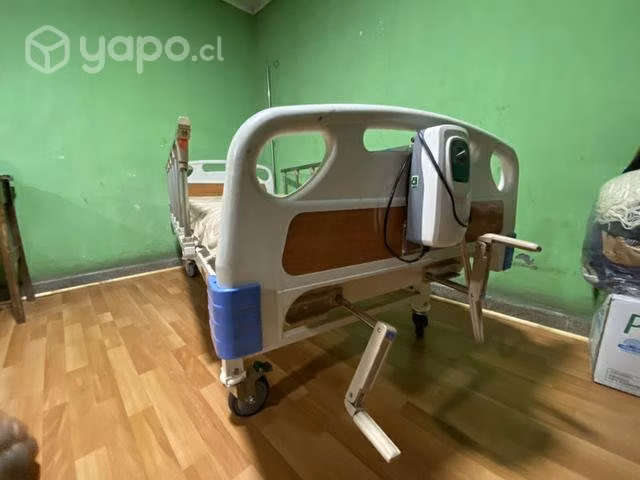 Cama Manual 2 Posiciones + Colchón Antiescaras