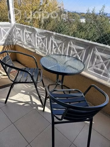 Juego de terraza mesa + 2 sillas