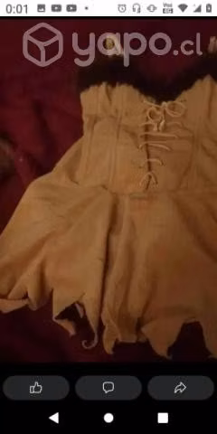 Disfraz tipo picapiedras talla M