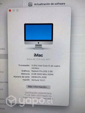 IMac 2017 21.5 pulgadas Retina4K - Imagen 4