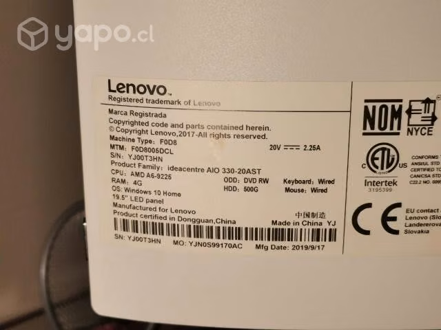 Computador de escritorio