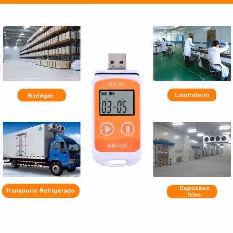 Registrador Temperatura Rc-5+ USB Data 32000 Pts