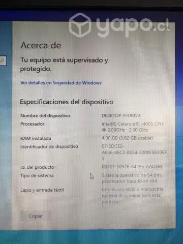 DESKTOP 4 gb- IHURIV4 Intel Celeron J4005 - Imagen 3