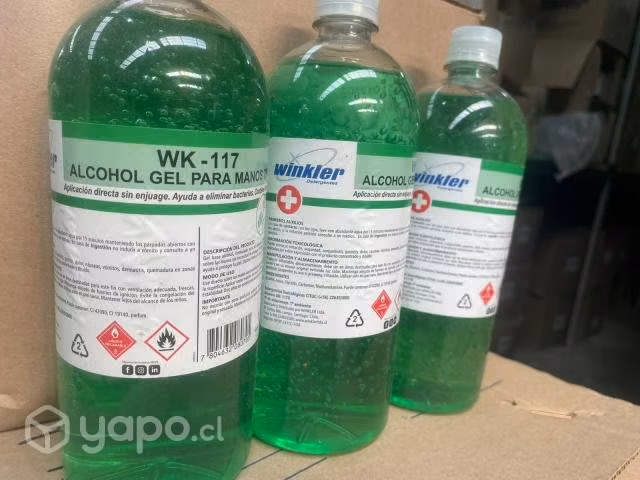 Alcohol gel marca winkler 1 litro