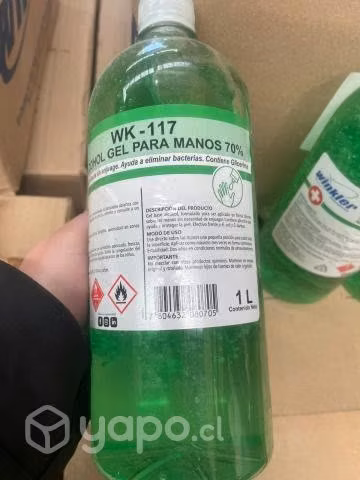 Alcohol gel marca winkler 1 litro