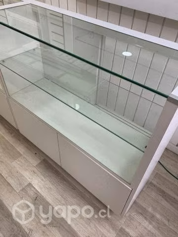 Vitrina exhibidora de cristal/vidrio templado
